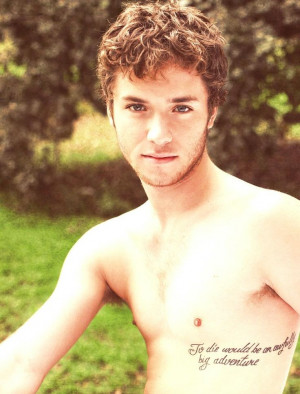 Tattoo. ---Peter Pan with a Peter Pan quote tattoo.
