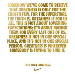 Achieving greatness does not always mean winning.