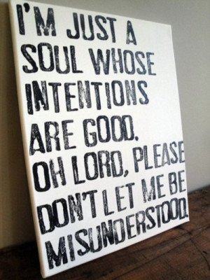 Good intentions
