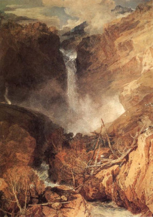 The Reichenbach Falls by JMW Turner