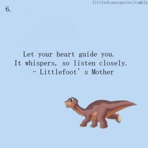 MickeyMeCrazy Disney Littlefoot quote