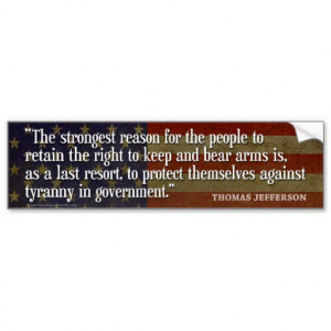 Bumper Sticker - Founding Father Quote