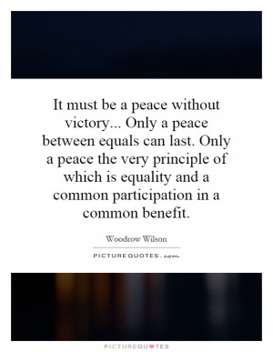 ... equality and a common participation in a common benefit Picture Quote