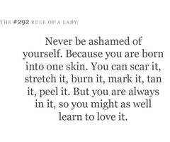 learn to love yourself.