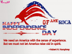 We need an America with the sense of experience. But we must not let ...
