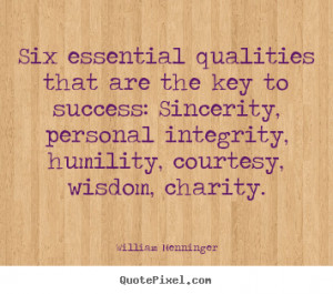 William Menninger Quotes - Six essential qualities that are the key to ...