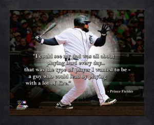 ... Shop By Category Wall Decorations Prince Fielder Framed Pro Quote