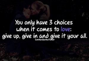 Girls and Boys Kissing with Quotes