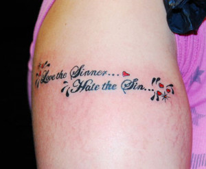 Lovely Quote Tattoo