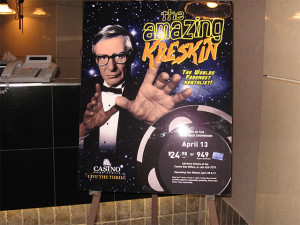 The Amazing Kreskin (Very cool promo poster)