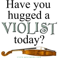 That is a viola! See what I mean when I say it is bigger...