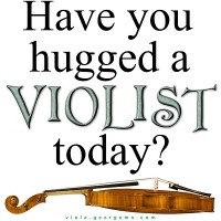 That is a viola! See what I mean when I say it is bigger...