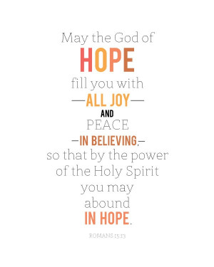 Abound in Hope Print