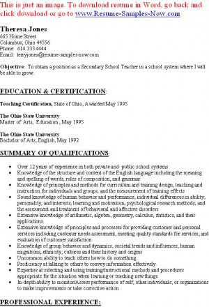 Related Pictures teaching resume template teacher resume template