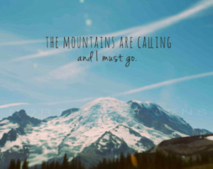 Nature Photography: Mount Rainier w ith John Muir quote ...