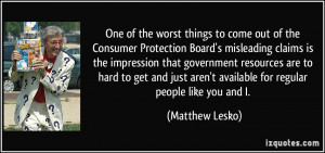 worst things to come out of the Consumer Protection Board's misleading ...