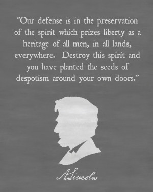 Abraham Lincoln Quote Chalkboard Printable