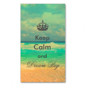 ... Dream Big” quote Double-Sided Standard Business Cards (Pack Of 100