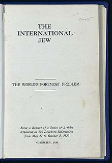 The International Jew, The World's Foremost Problem ... (Volume 1 ...