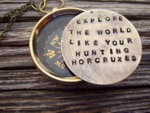 Graduation Gift Harry Potter real Compass hand stamped - Explore the ...