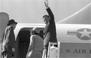 November 22, 1963: Leaving Fort Worth on Air Force One for the brief ...