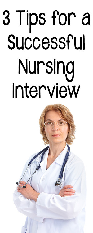 tips for a successful nursing interview
