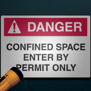 OSHA Safety Signs > Confined Space Signs > Reflective Confined Space ...