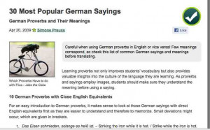 All Levels) German sayings and proverbs Learn vocabulary through ...