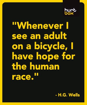 Motivational Quote by HG Wells #bicycle