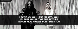 Drake and 2 Chainz No Lie Lyrics Facebook Cover