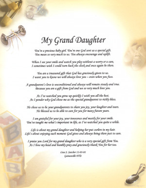 Granddaughter Poems And Quotes Granddaughter's poems,