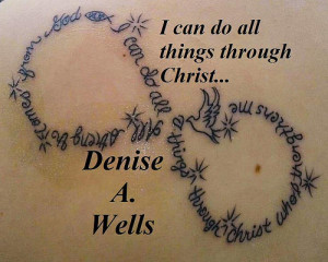 Strength Infinity Symbol Tattoo Deisgn by Denise A. Wells