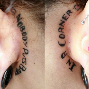 Dirty dancing quote ear tattoo--Hey Katherine, I pinned this for you.