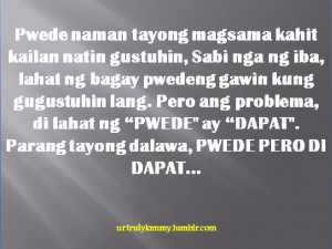 Hurts Quotes Tumblr Tagalog ~ Quotes About Love Hurts Tumblr Tagalog ...