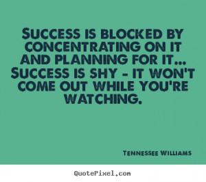 Create custom photo quotes about success - Success is blocked by ...