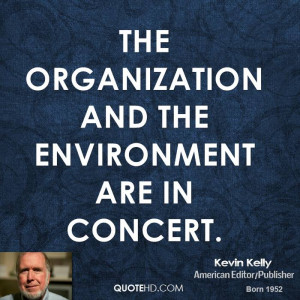 The organization and the environment are in concert.