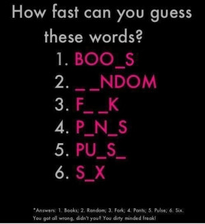 How Fast Can You Guess Theses Words?