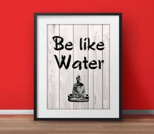 Lao Tzu - Be like water, Tao Te Ching, Tao quote, Yoga poster ...