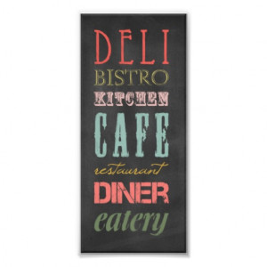 kitchen-chalkboard KITCHEN RESTAURANT DELI CAFE BI Photo Print