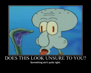 Squidward's face has malfunctioned by malfunit