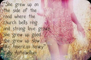 Lady Antebellum - American Honey lyrics.