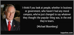 whether in business or government, who haven't had any moral compass ...