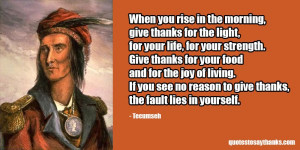 Giving Thanks Quote - Life Light Strength