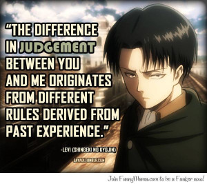 Awesome Quote from Levi Heichou