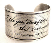 ... Quote Louisa May Alcott Cuf f, Book Jewelry, Little Women quotes