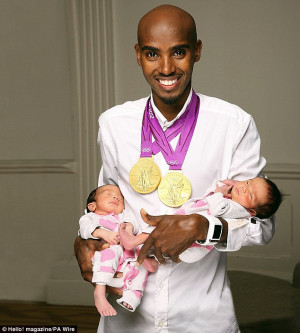Double delight: Olympic champion Mo Farah is to have his medals from ...