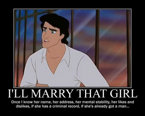 ... her prince, and in the end he still went off and married another lady