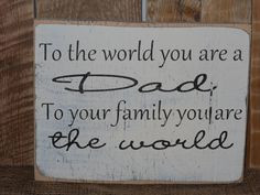 Greatest Dad..Solid wood Fathers Day Sign.. by gracierayscrafts, $19 ...