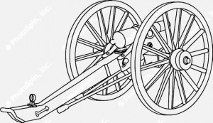 Civil War Cannon Drawings