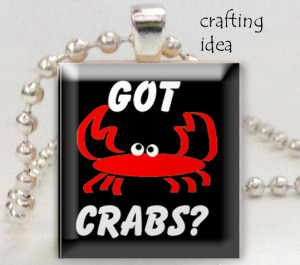 INSTANT Download Fun crab sayings digital collage sheet scrabble size ...